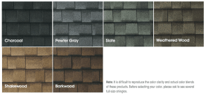 GAF Timberline UHDZ Shingle Colors